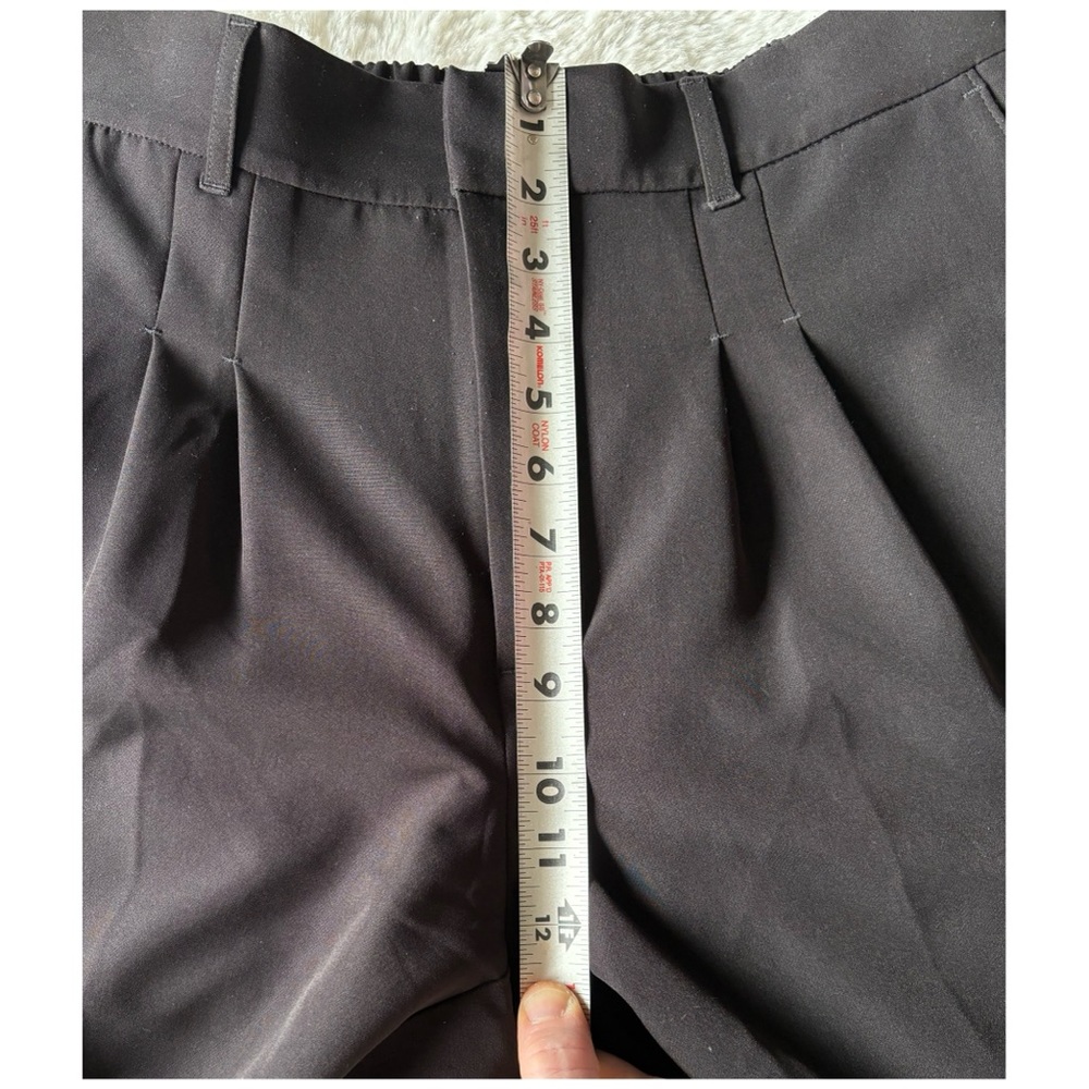 NWOT Express Super High Waisted Belted Pleated Ankle Pant Black - Medium NO Belt - Picture 9 of 13